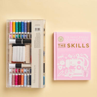 The Great British Sewing Bee:The Skills book 2023 & sewing kit